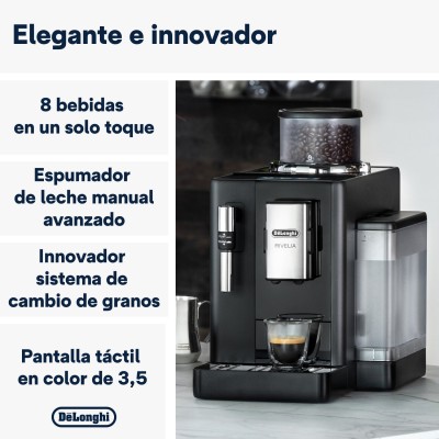 Cafetera De'Longhi Rivelia Negro en Cafés La Mexicana