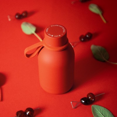 Red thermo bottle en Cafés La Mexicana