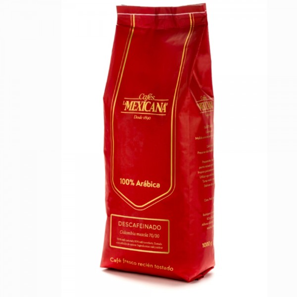 1 Kg - Colombia Decaffeinated Coffee Mix 70% / 30% 1 Kg - Colombia Decaffeinated Coffee Mix 70% / 30% en Cafés La Mexicana