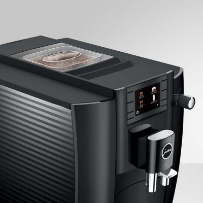 Super-automatic coffee machine Jura E6 – Piano Black en Cafés La Mexicana