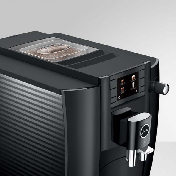 Super-automatic coffee machine Jura E6 – Piano Black en Cafés La Mexicana