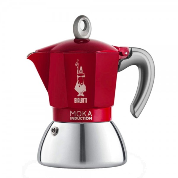 Moka Induction Coffee Maker 6 Red Cups BIALETTI