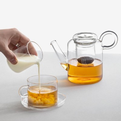 Glass Sugarpot with Spoon Piuma Ichendorf en Cafés La Mexicana