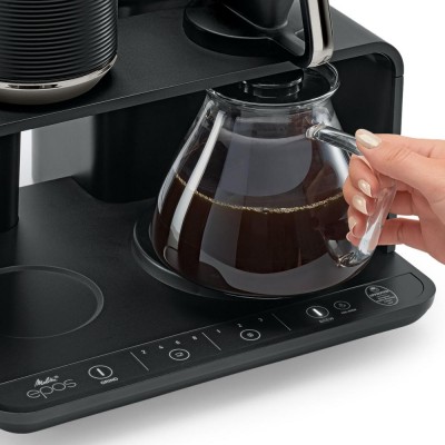 Pour Over Coffee Maker Black-Silver MELITTA® EPOS® With Grinder en Cafés La Mexicana
