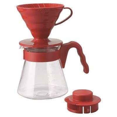 Coffee maker V60 02 Coffee Server Set Red HARIO en Cafés La Mexicana