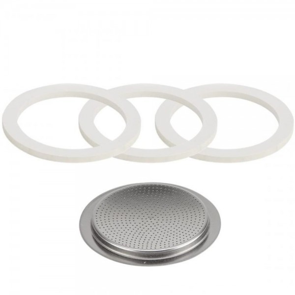 Bialetti Spare Gasket And Filter Plate 6 Cups en Cafés La Mexicana