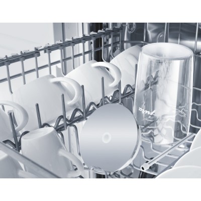 Glass milk container Jura en Cafés La Mexicana