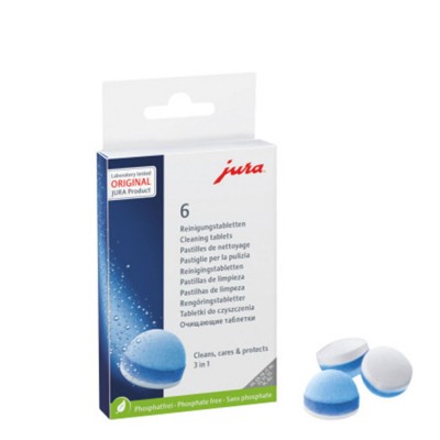 Jura 3 Phase Cleaning Tablets, blister pack 6 pcs. Jura 3 Phase Cleaning Tablets, blister pack 6 pcs. en Cafés La Mexicana