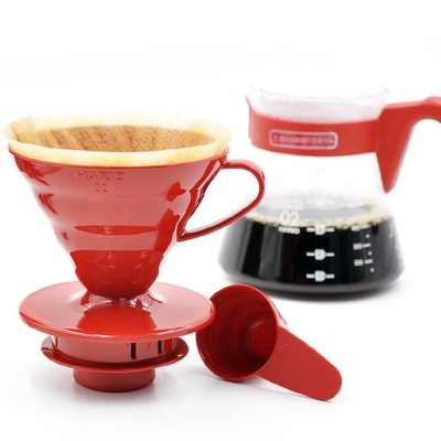Coffee maker V60 02 Coffee Server Set Red HARIO en Cafés La Mexicana