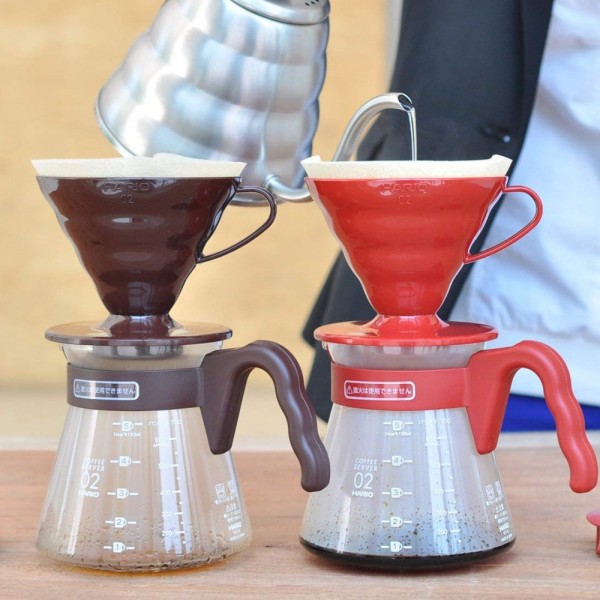 Coffee Maker V60 02 Coffee Server Set Red Hario