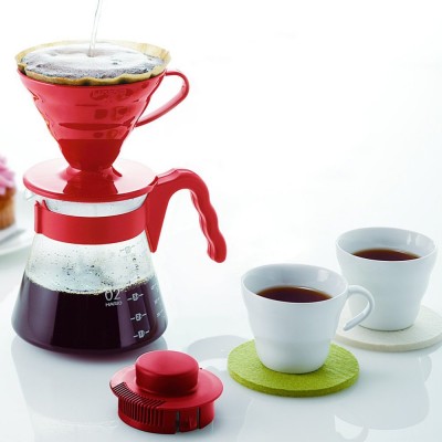 Coffee maker V60 02 Coffee Server Set Red HARIO en Cafés La Mexicana