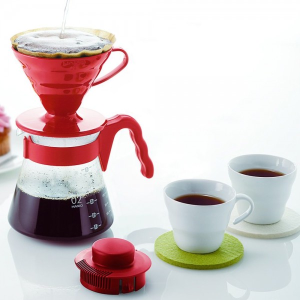 Coffee Maker V60 02 Coffee Server Set Red Hario