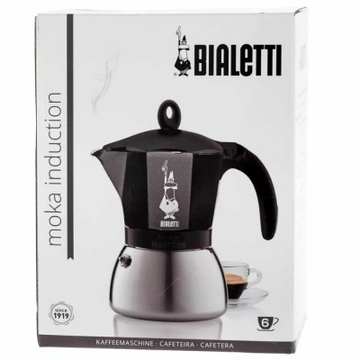 Coffee Moka Induction 6 Cups Black BIALETTI en Cafés La Mexicana